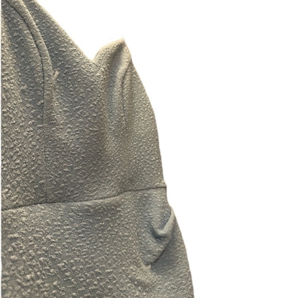 Midnight Doll Low Back Wrap Dress Glitter Pleated, Tie Back Faux Wrap Mini Dress - Picture 7 of 9